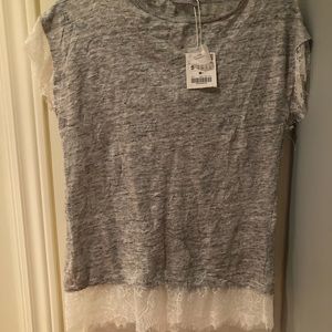 Zara shirt with lace